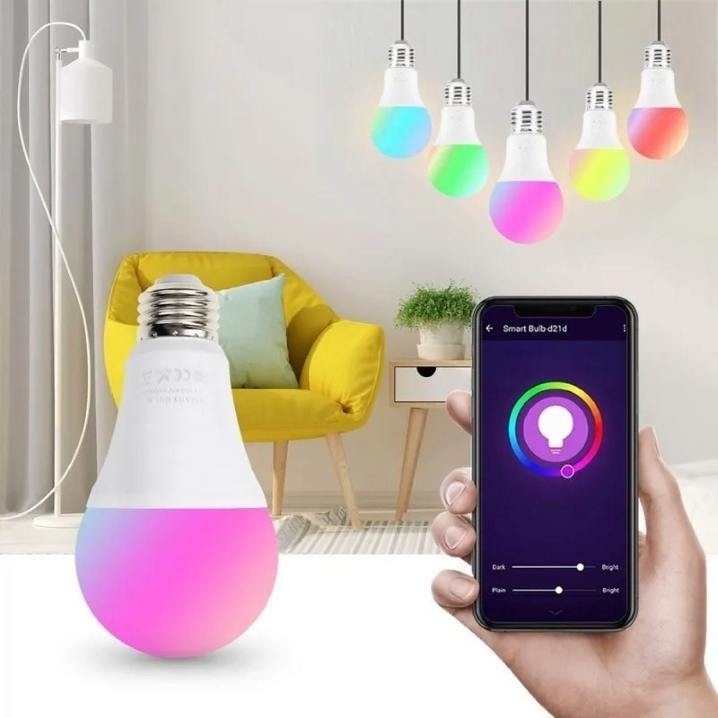 LAMPARA SMART RGB CON APP