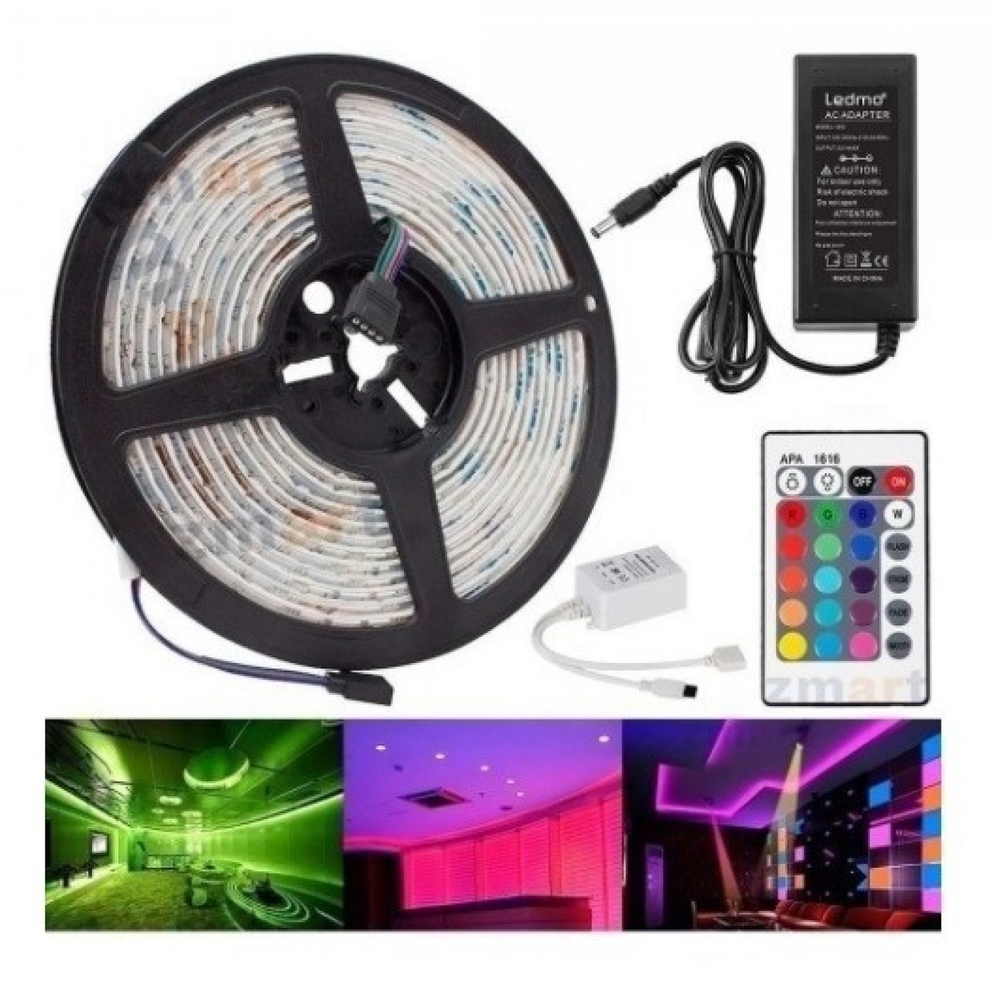 50-50 Kit RGB  Fuente 3A 