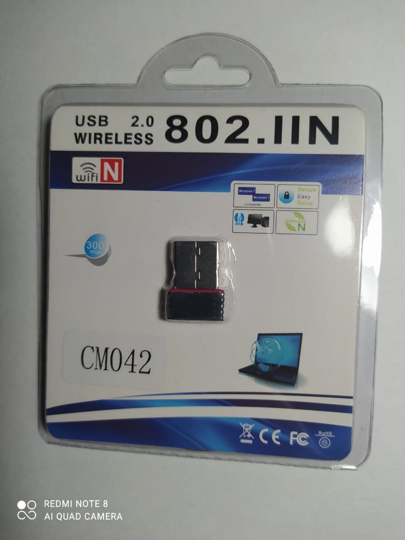 USB WIFI SIN ANTENA 300MBPS